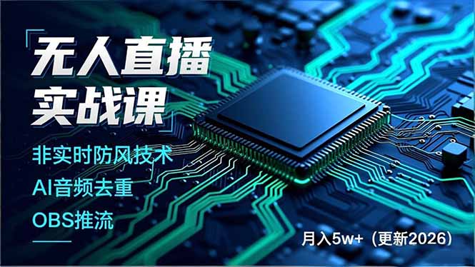 无人直播实战课(更新5月-91副业网