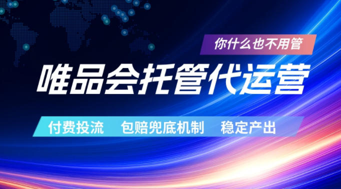 唯品会托管代运营,付费投流玩法,包赔兜底机制,稳定产出【揭秘】-91副业网