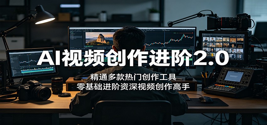 AI视频创作进阶2.0：精通多款热门创作工具，零基础进阶资深视频创作高手 - 91副业网-91副业网