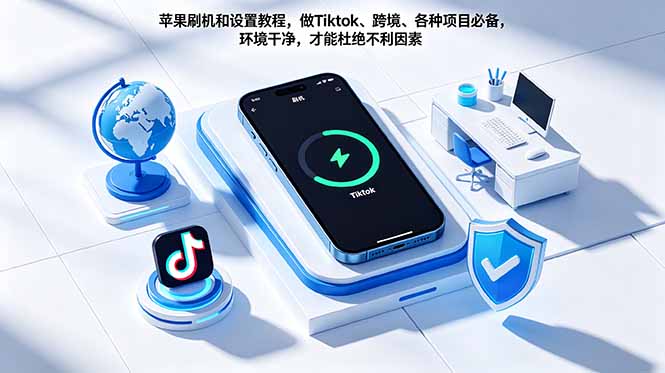 苹果刷机和设置教程,做Tiktok、跨境、各种项目必备,环境干净,才能杜绝不利因素-91副业网