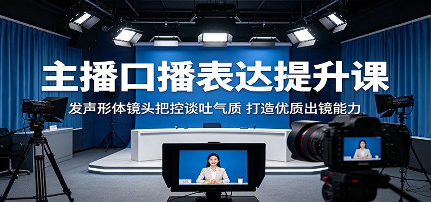 主播口播表达提升课：发声形体镜头把控谈吐气质，打造优质出镜能力 - 91副业网-91副业网