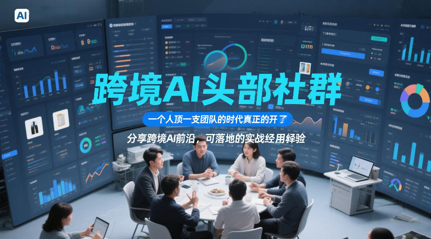 跨境AI头部社群，一个人顶一支团队的时代真正的开始了，分享跨境AI前沿，可落地的实战经验(更新5月23日) - 91副业网-91副业网