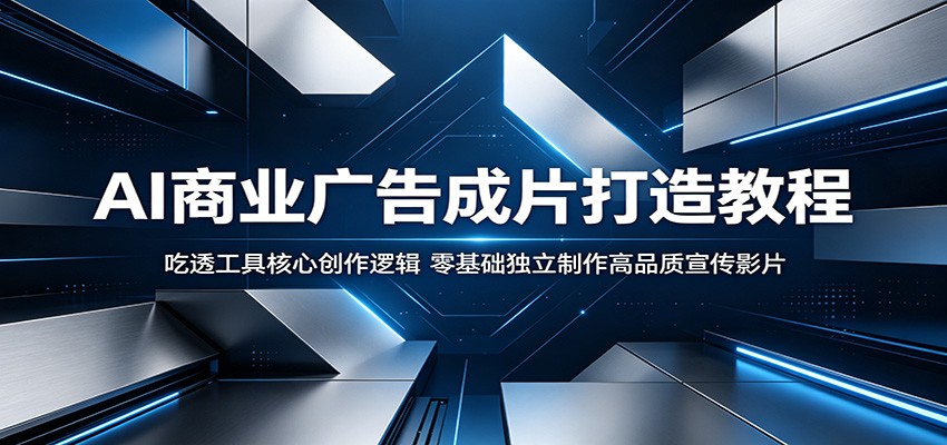 AI商业广告成片打造教程:吃透工具核心创作逻辑,零基础独立制作高品质宣传影片-91副业网