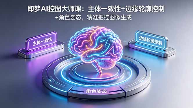 即梦AI控图大师课：主体一致性+边缘轮廓控制+角色姿态，精准把控图像生成 - 91副业网-91副业网