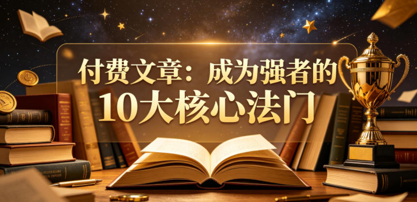 付费文章：成为强者的10大核心法门 - 91副业网-91副业网