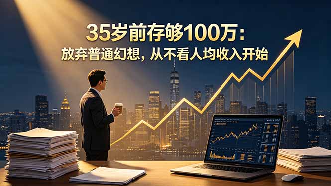 35岁前存够100万：放弃普通幻想，从不看人均收入开始-91副业网