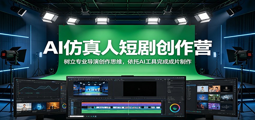AI仿真人短剧创作营:树立专业导演创作思维,依托AI工具完成成片制作-91副业网