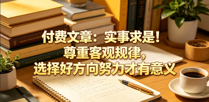 付费文章：实事求是！尊重客观规律，选择好方向努力才有意义-91副业网