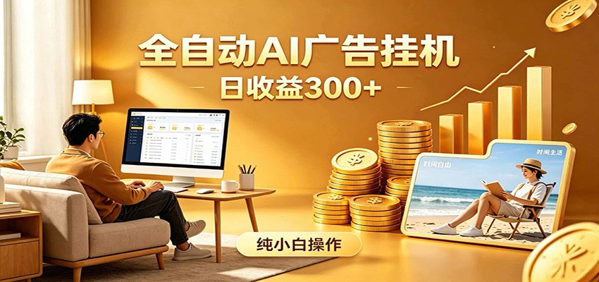 AI风口项目，全程解放双手，后台自动运行赚取收益，每天稳定收益300+-91副业网