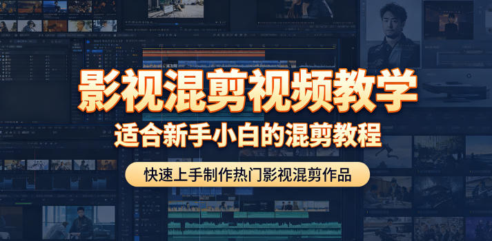 影视混剪视频教学，适合新手小白的混剪教程，快速上手制作热门影视混剪作品-91副业网