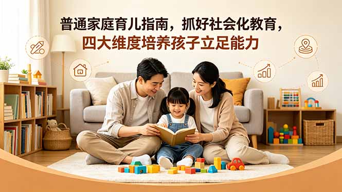 付费文章：普通家庭育儿指南，抓好社会化教育，四大维度培养孩子立足能力-91副业网