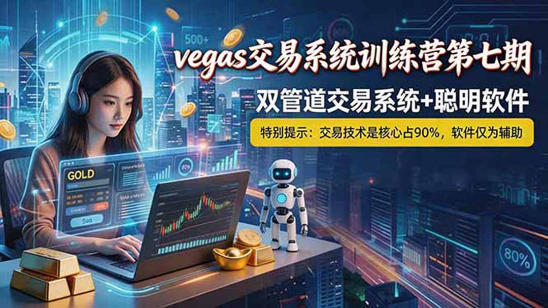 【海外美金AI搬砖】Vegas交易技术+聪明软件， 黄金期货日赚50-1000U， 长期稳定，小白轻松上手-91副业网