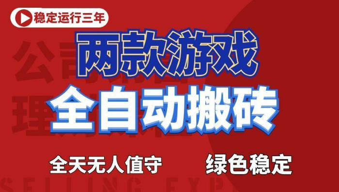 海外游戏全自动搬砖,日入1k+,全天无人值守,绿色稳定!【揭秘】-91副业网