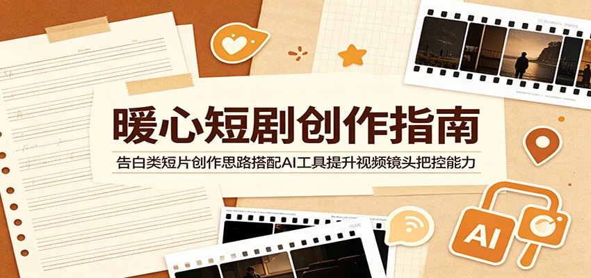 暖心短剧创作指南:告白类短片创作思路搭配AI工具提升视频镜头把控能力-91副业网