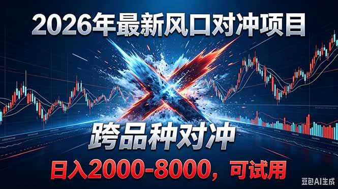 2026创业新风口!最新对冲!跨品种对冲!日收益2000-6000+-91副业网