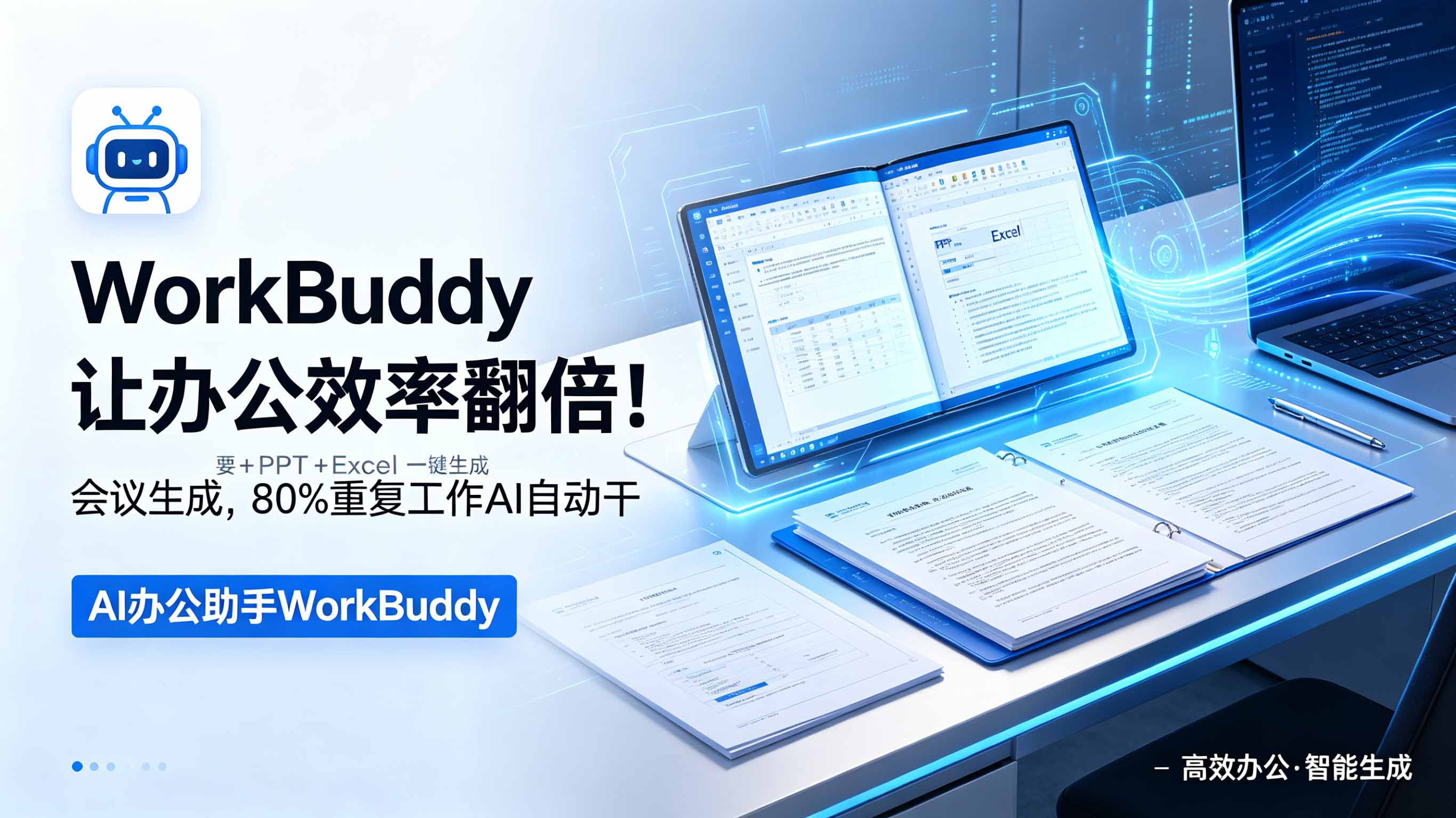 WorkBuddy让办公效率翻倍！会议纪要+PPT+Excel一键生成，80%重复工作AI自动干-91副业网