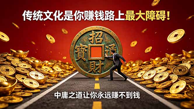 付费文章：传统文化是你赚钱路上最大障碍！中庸之道让你永远赚不到钱-91副业网