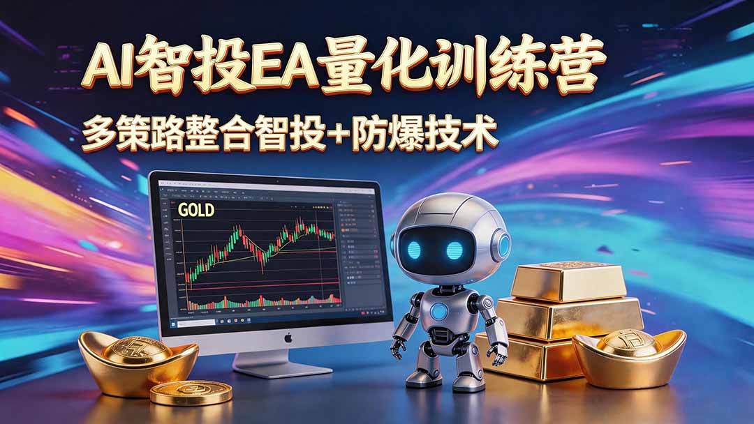 AI智投EA量化运营技术，自动化黄金操盘技术，小白也可以轻松上手日入1000+-91副业网