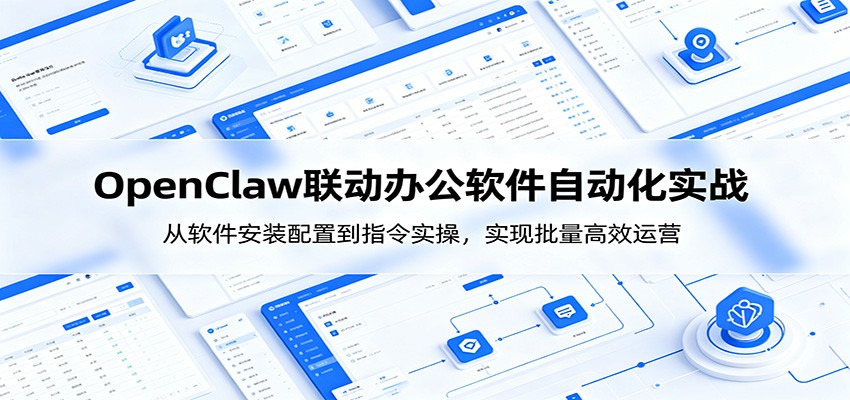 OpenClaw自动化实操课:从软件安装配置到指令实操,实现批量高效运营-91副业网