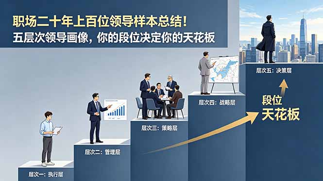 付费文章：职场二十年上百位领导样本总结！五层次领导画像，你的段位决定你的天花板-91副业网