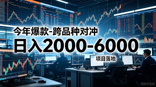 今年爆款-跨品种对冲日入2000-6000，项目落地！-91副业网