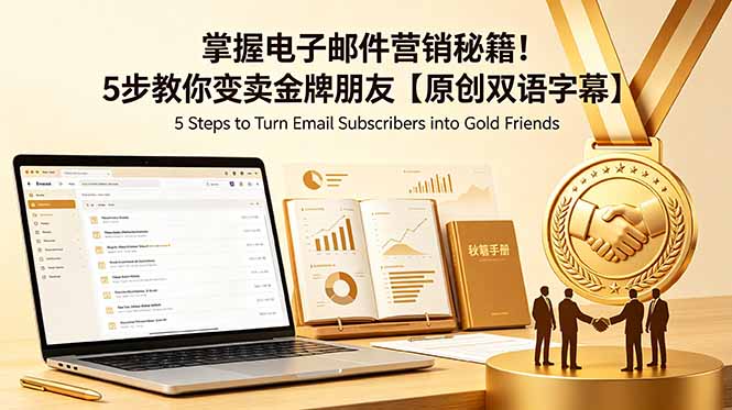 掌握电子邮件营销秘籍!5步教你变卖金牌朋友【原创双语字幕】-91副业网