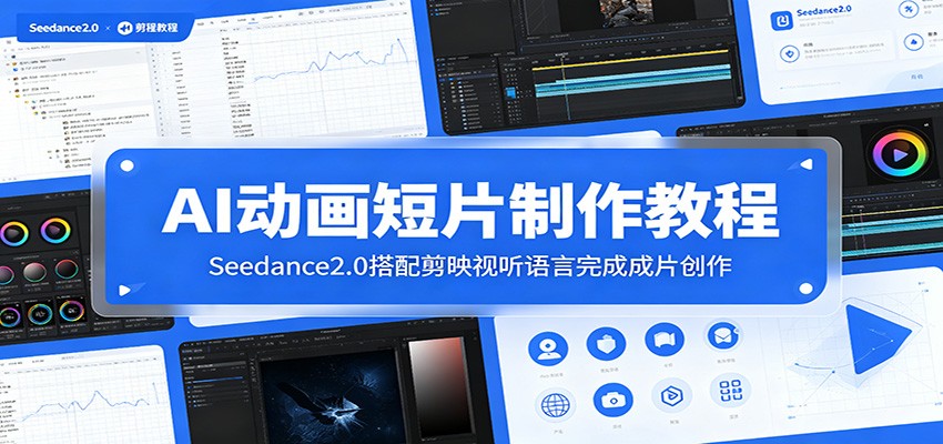 AI动画短片制作教程:Seedance2.0搭配剪映视听语言完成成片创作-91副业网