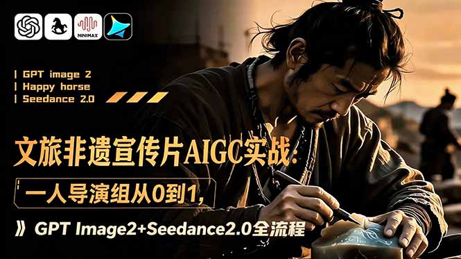 文旅非遗宣传片AIGC实战：一人导演组从0到1，GPT Image2+Seedance2.0全流程-91副业网