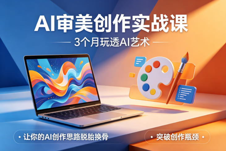 AI审美创作实战课，3个月玩透AI艺术，让你的AI创作思路脱胎换骨，突破创作瓶颈(更新0617)-91副业网