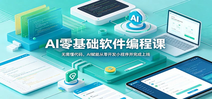 AI零基础软件编程课：无需懂代码，AI赋能从零开发小程序并完成上线-91副业网