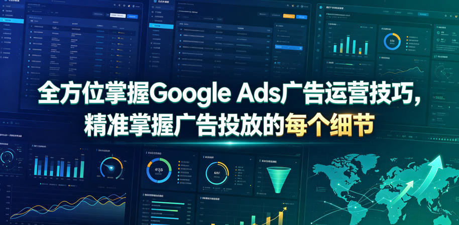 全方位掌握Google Ads广告运营技巧，精准掌握广告投放的每个细节【原创双语字幕】-91副业网