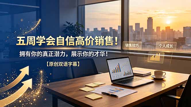 五周学会自信高价销售！拥有你的真正潜力，展示你的才华！【原创双语字幕】-91副业网