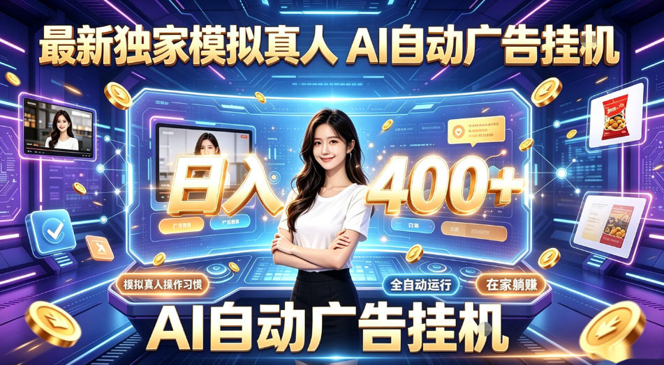 最新独家模拟真人，AI自动挂号挂G，日入400+，全程全自动运行，无需人工【揭秘】-91副业网