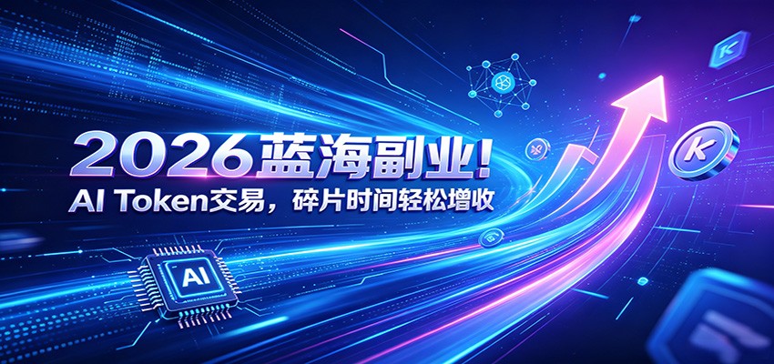 2026蓝海副业！AI Token交易，碎片时间轻松增收-91副业网