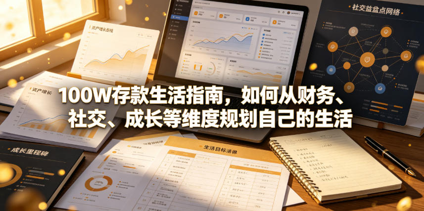 付费文章：100W存款生活指南，如何从财务、社交、成长等维度规划自己的生活-91副业网