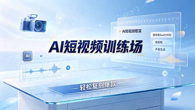 老陈AI短视频训练场:AI短视频框架+换背景SwitchXAI+首尾帧+声音生成,轻松复刻爆款-91副业网