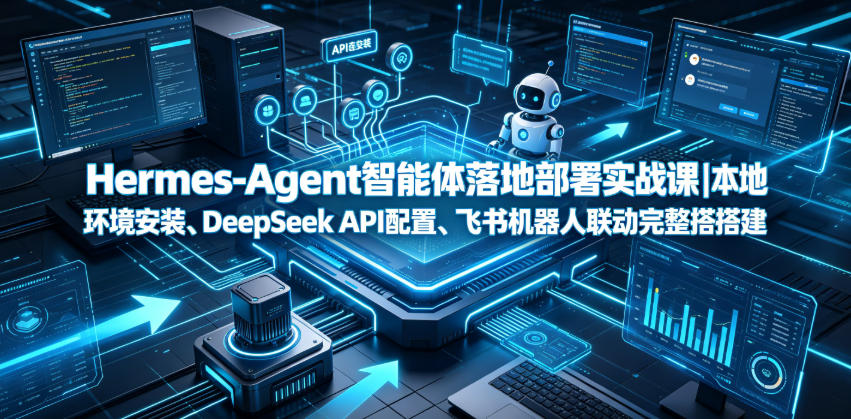 Hermes-Agent智能体落地部署实战课｜本地环境安装、DeepSeek API配置、飞书机器人联动完整搭建教程-91副业网