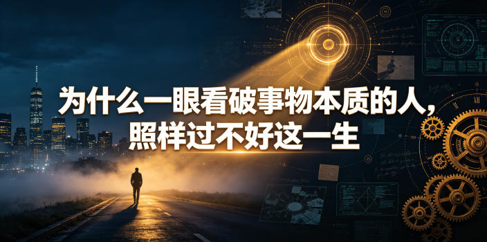 付费文章：为什么一眼看破事物本质的人，照样过不好这一生-91副业网