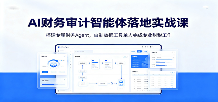 AI财务审计智能体落地实战课：搭建专属财务Agent，自制数据工具单人完成专业财税工作-91副业网