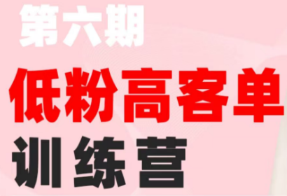 珠丽Julie·小红书低粉高客单训练营(第六期)-91副业网