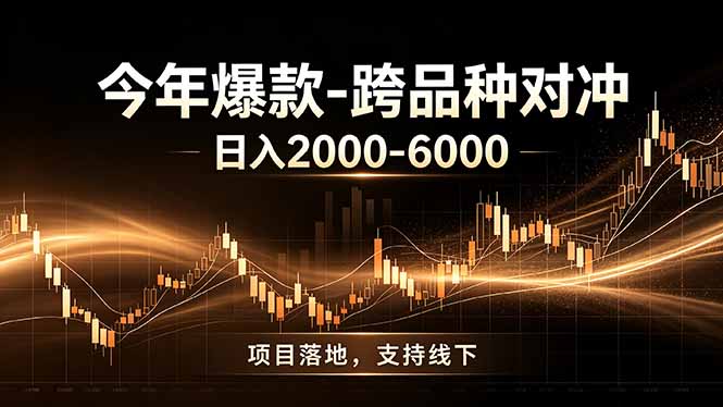 全新跨品种对冲模式上线！日稳定盈利 2000-6000，合规长久可批量放大-91副业网