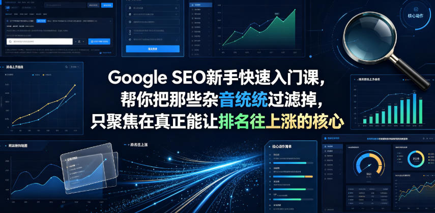 Google SEO新手快速入门课，帮你把那些杂音统统过滤掉，只聚焦在真正能让排名往上涨的核心动作【原创双语字幕】-91副业网