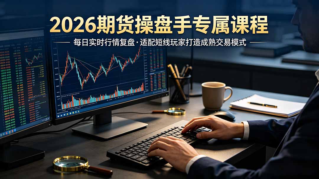 2026期货操盘手专属课程-更新7月11，每日实时行情复盘，适配短线玩家打造成熟交易模式-91副业网