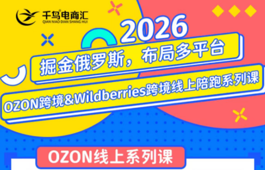 千鸟跨境·26年OZON&wildberries跨境店线上陪跑训练营(更新)-91副业网