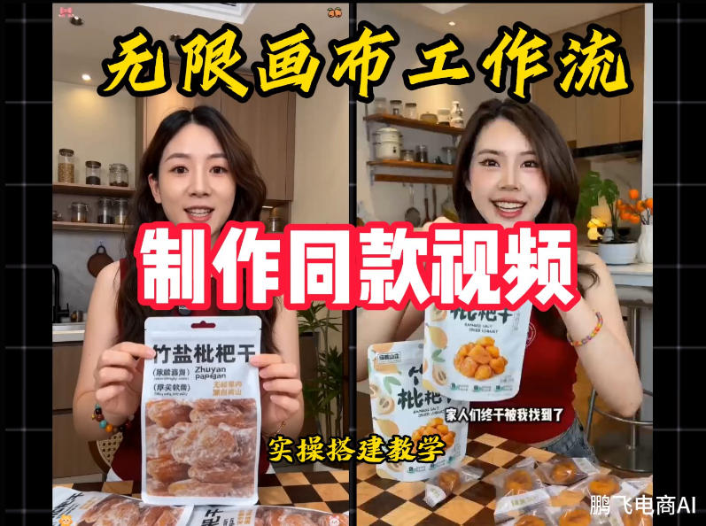 无限画布工作流一键复刻爆款带货视频，实操搭建，操作简单-91副业网