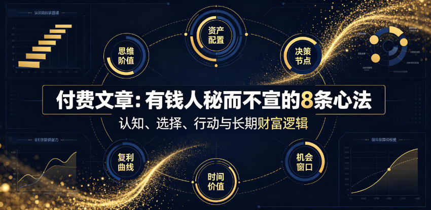 付费文章：有钱人秘而不宣的8条心法-91副业网