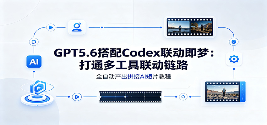 GPT5.6搭配Codex联动即梦:打通多工具联动链路,全自动产出拼接AI短片教程-91副业网