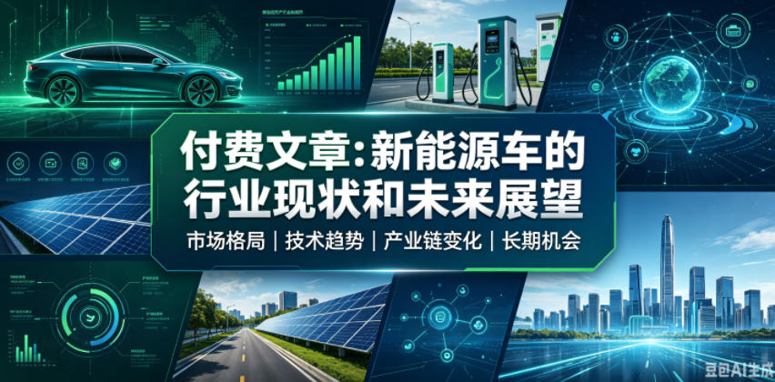 付费文章:新能原车的行业现状和未来展望-91副业网