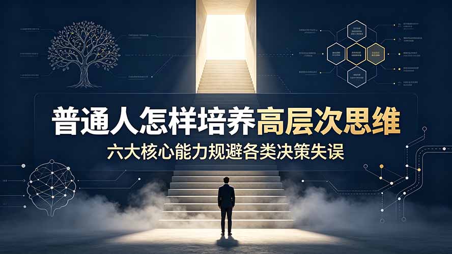 付费文章:普通人怎样培养高层次思维,六大核心能力规避各类决策失误-91副业网