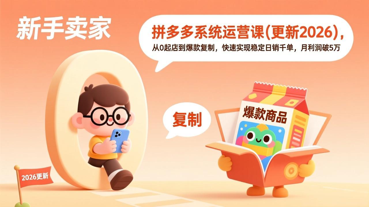 拼多多系统运营课(更新7月-91副业网